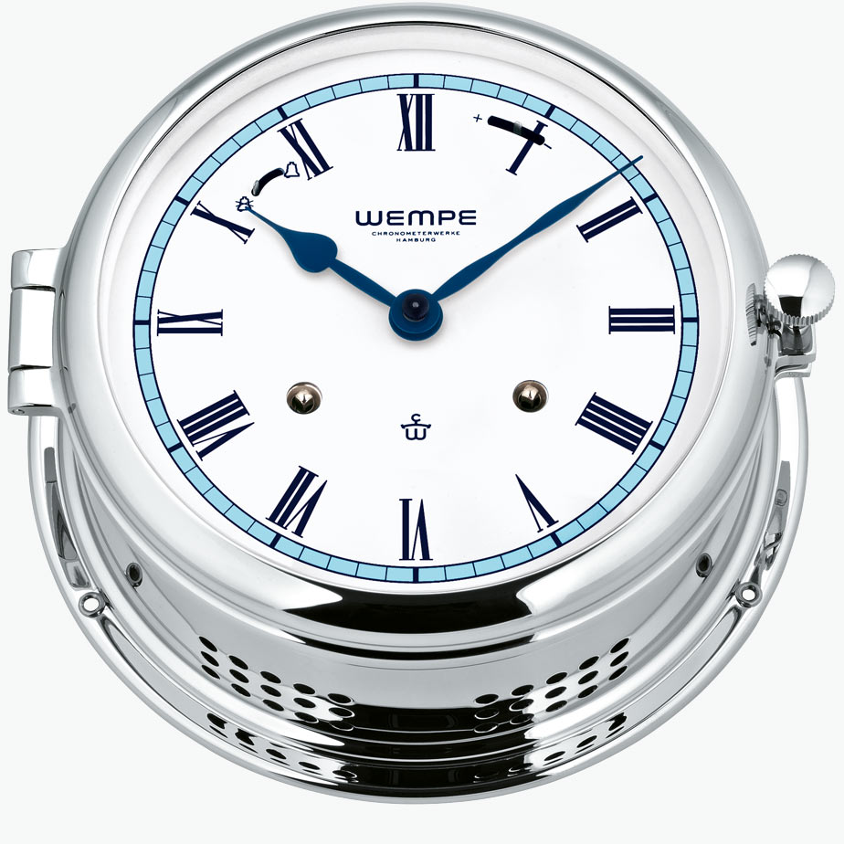 Wempe GLASENUHR ADMIRALII MESSING VERCHROMT