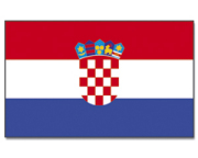 Talamex Gastlandflagge Größe 30x45 cm Kroatien