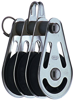 Sprenger Gleitlagerblock Edelstahl 10 mm 3 Rollen, Bügel