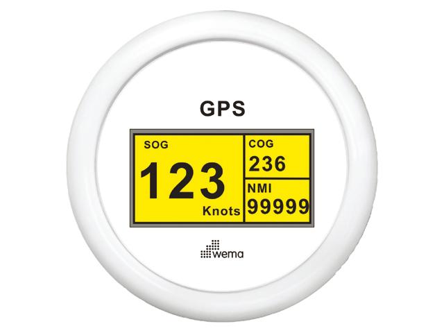 Wema GPS-Speedometer-Digital weiß