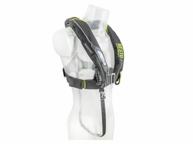 Besto Rettungsweste Ultimate BackTow 300N schwarz/gelb-highvisible