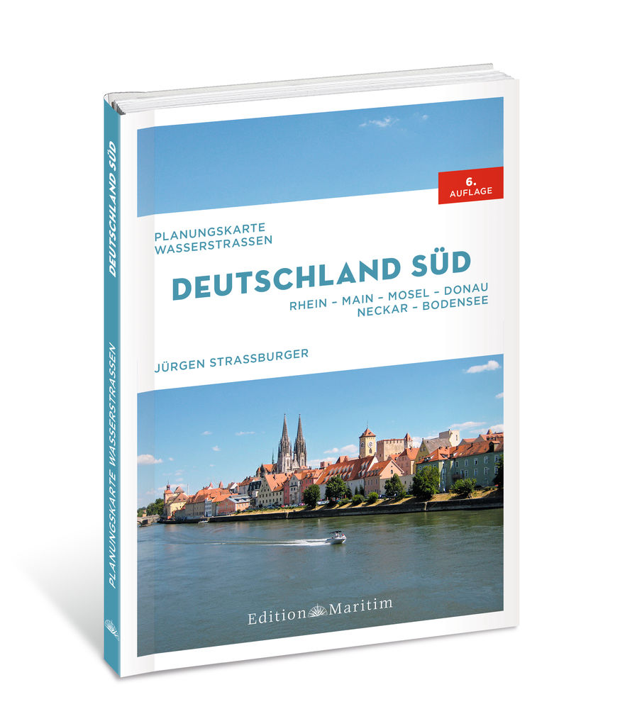Delius Klasing Planungskarte Wasserstraßen Deutschland Süd 