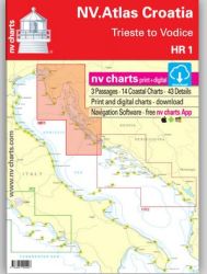 NV Charts Atlas Kroatien HR 1 - Trieste to Vodice 2025 9981