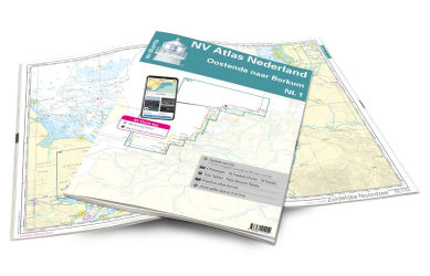 NNV Charts Atlas NL1 - Borkum naar Oostende 2026 9861