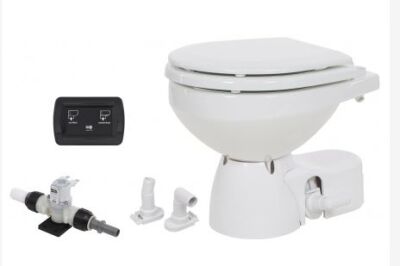 JABSCO Toilette Quiet Flush E2 Standardgröße 24V, Magnetventil, Soft-Close JP38045-4194