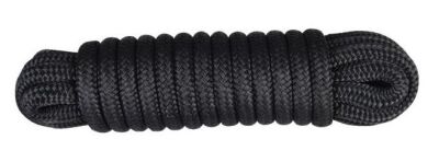 Talamex Festmacher PES geflochten mit Augspleiß+Takling schwarz 16mm 15m