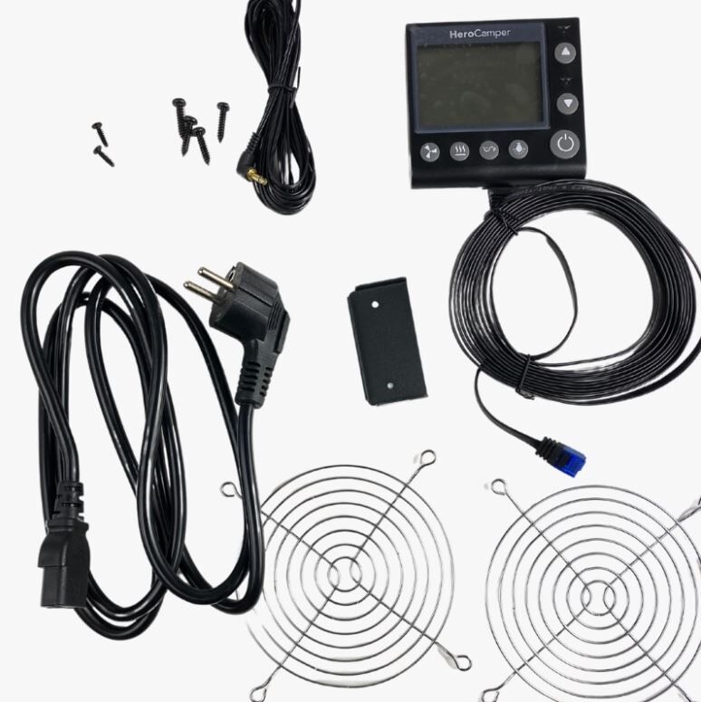 HeroCamper Elektrischer Warmluftbläser Heat 1500W mit Bluetooth/-App