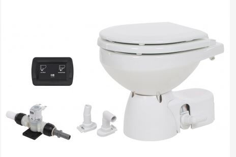JABSCO Toilette Quiet Flush E2 Standardgröße 12V, Magnetventil, Soft-Close