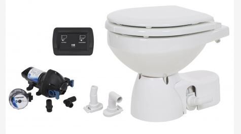 JABSCO Toilette Quiet Flush E2 Standardgröße 12V, Spülpumpe, Soft-Close