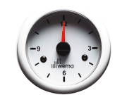 Wema Uhr analog weiß