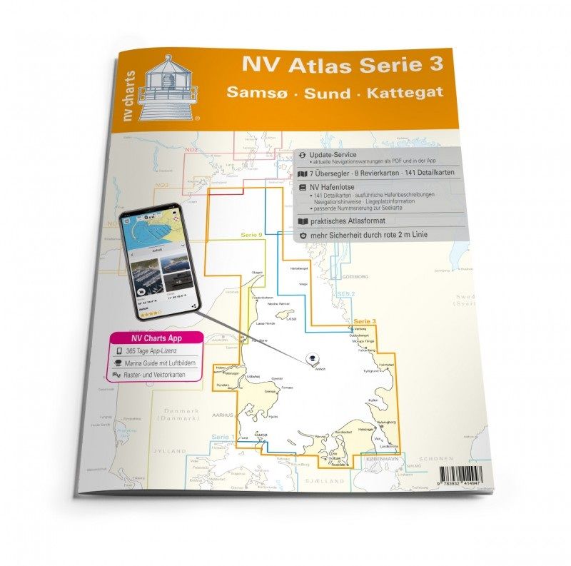 NV Charts Atlas Serie 3, Samsø - Sund - Kattegat 2026