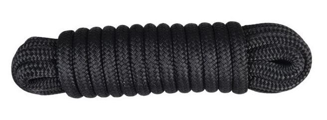 Talamex Festmacher PES geflochten mit Augspleiß+Takling schwarz 16mm 15m